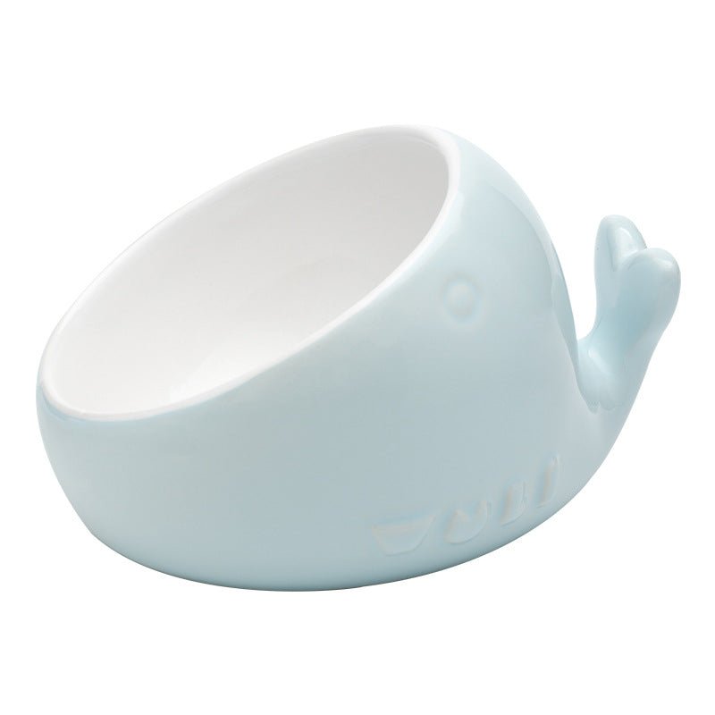 Ceramic pet bowl oblique mouth cat bowl | Luxury Home Accessories | Heulog Glow