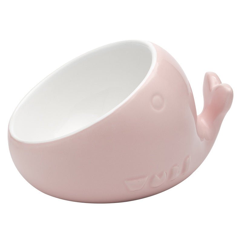 Ceramic pet bowl oblique mouth cat bowl | Luxury Home Accessories | Heulog Glow
