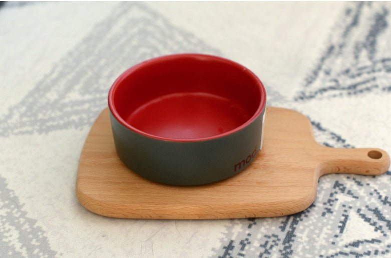 Ceramic single bowl cat food basin | Luxury Home Accessories | Heulog Glow
