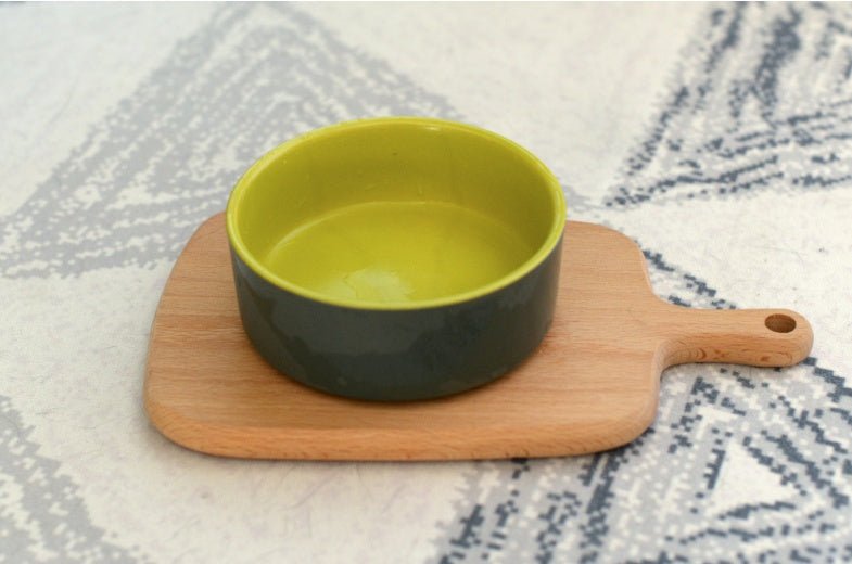 Ceramic single bowl cat food basin | Luxury Home Accessories | Heulog Glow