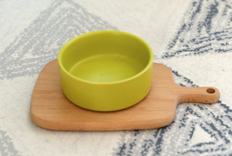 Ceramic single bowl cat food basin | Luxury Home Accessories | Heulog Glow