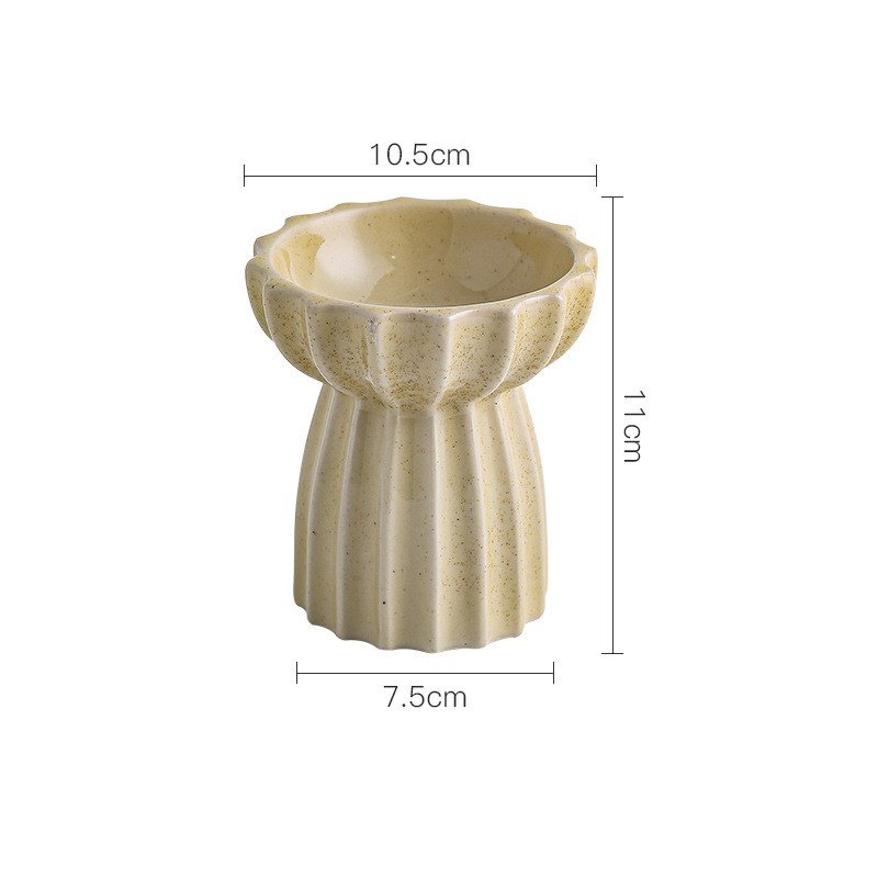 Ceramic tall cat bowl | Luxury Home Accessories | Heulog Glow