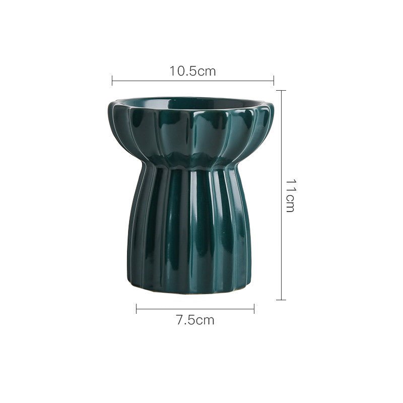 Ceramic tall cat bowl | Luxury Home Accessories | Heulog Glow