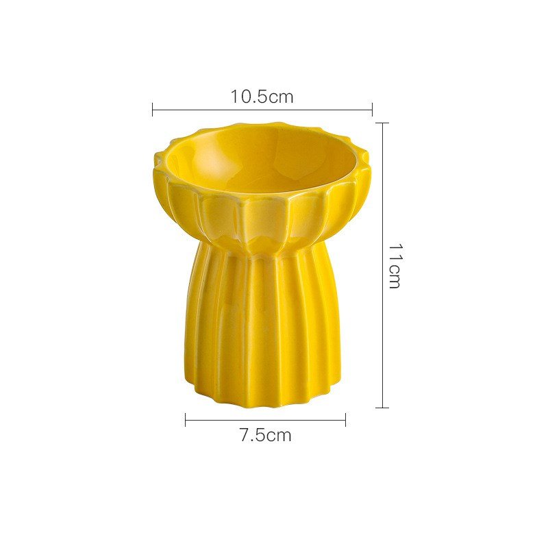 Ceramic tall cat bowl | Luxury Home Accessories | Heulog Glow