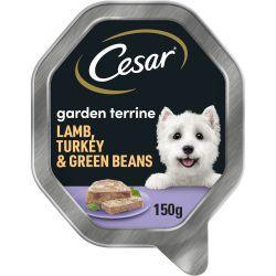 Cesar Garden Terrine Wet Dog Food with Juicy Lamb and Turkey and Green Beans in Loaf, 14 x 150g | Luxury Home Accessories | Heulog Glow
