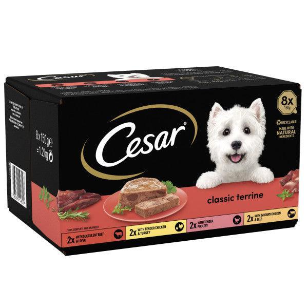 Cesar Tray Classic Terrine Mix 3x8x150g | Luxury Home Accessories | Heulog Glow