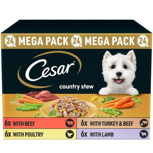 Cesar Tray Country Stew Chick&V 24x150g | Luxury Home Accessories | Heulog Glow