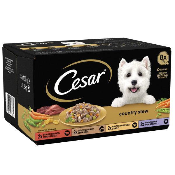 Cesar Tray Country Stew SS CIG 3x8x150g | Luxury Home Accessories | Heulog Glow