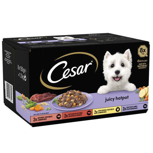 Cesar Tray Juicy Hotpot Mix Sel 3x8x150g | Luxury Home Accessories | Heulog Glow
