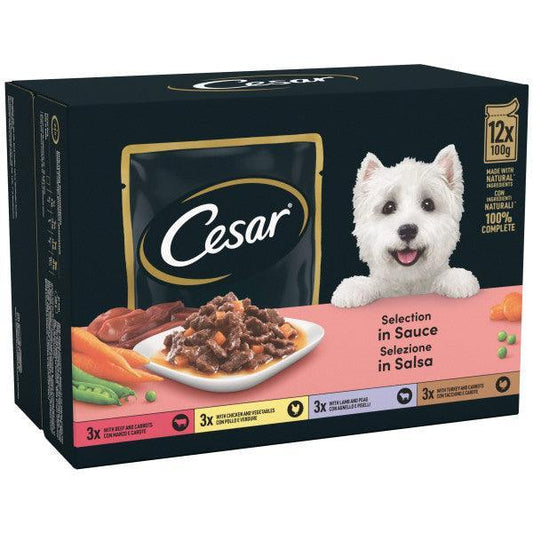 Cesar Tray Senior 10+ Delic CIJ 3x8x150g | Luxury Home Accessories | Heulog Glow