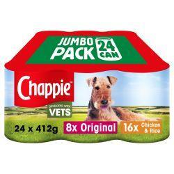 Chappie JUMBO PACK Adult Wet Dog Food Tins Favourites in Loaf 24pk | Luxury Home Accessories | Heulog Glow