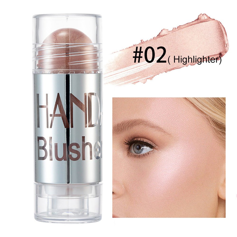 Cheek Blusher Shimmer Blush Stick Face Makeup Highlighter Bronzer Contour Cream Long-lasting Facial Make Up Cosmetics | Luxury Home Accessories | Heulog Glow