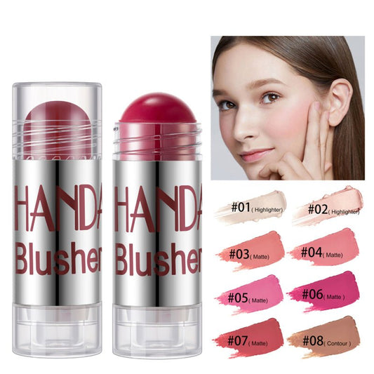 Cheek Blusher Shimmer Blush Stick Face Makeup Highlighter Bronzer Contour Cream Long-lasting Facial Make Up Cosmetics | Luxury Home Accessories | Heulog Glow
