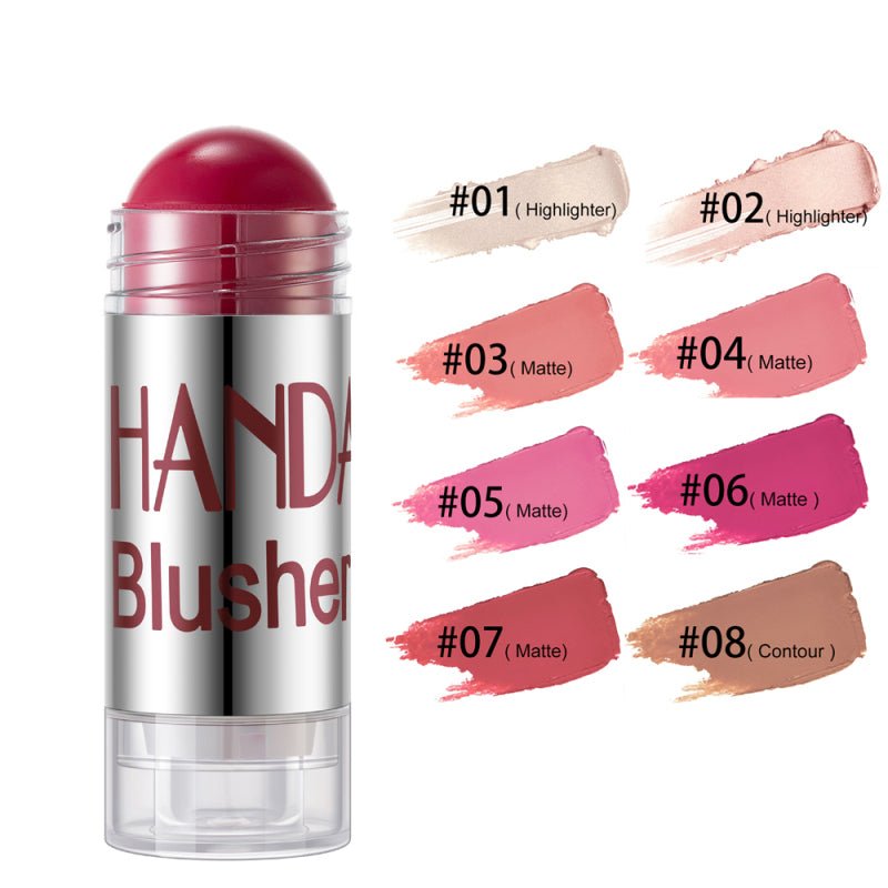 Cheek Blusher Shimmer Blush Stick Face Makeup Highlighter Bronzer Contour Cream Long-lasting Facial Make Up Cosmetics | Luxury Home Accessories | Heulog Glow