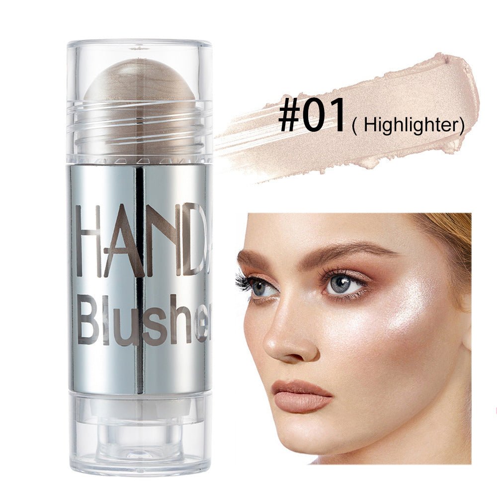 Cheek Blusher Shimmer Blush Stick Face Makeup Highlighter Bronzer Contour Cream Long-lasting Facial Make Up Cosmetics | Luxury Home Accessories | Heulog Glow