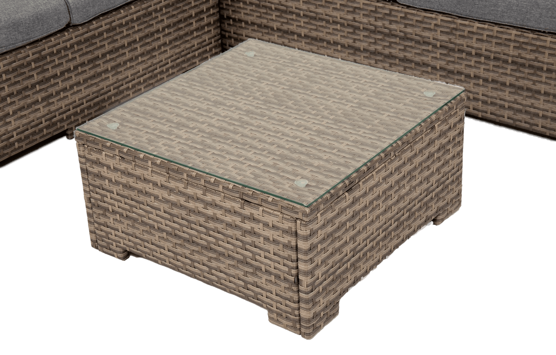 Chesterton Grey 5 Seater Corner Rattan Garden Sofa Lounge Set and Cover Bundle | Luxury Home Accessories | Heulog Glow