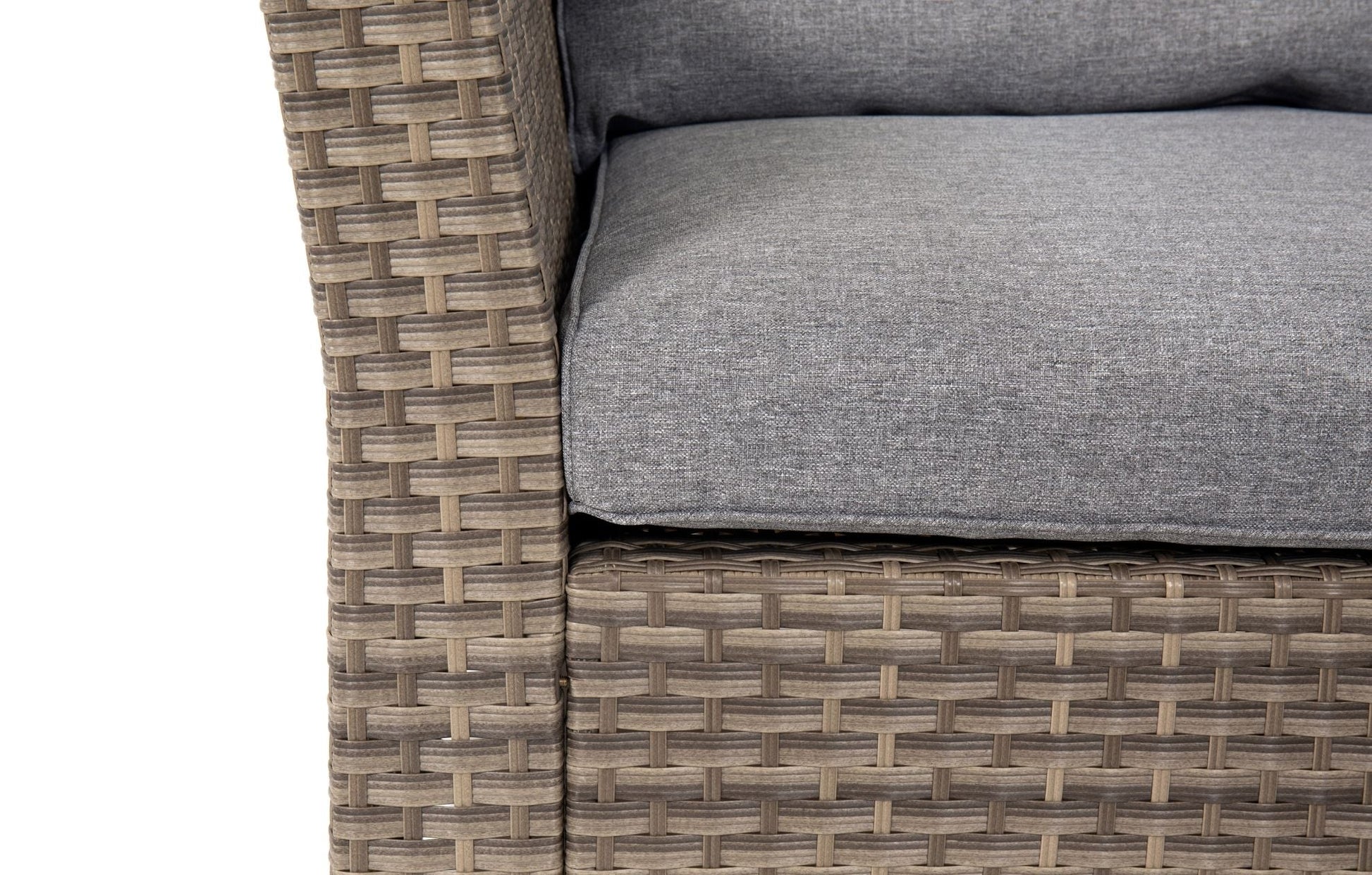 Chesterton Grey 5 Seater Corner Rattan Garden Sofa Lounge Set and Cover Bundle | Luxury Home Accessories | Heulog Glow