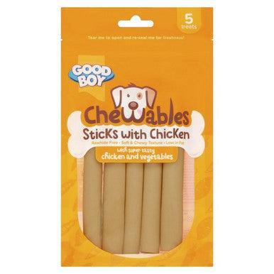 Chewables Chicken Sticks 5 pack 100g | Luxury Home Accessories | Heulog Glow