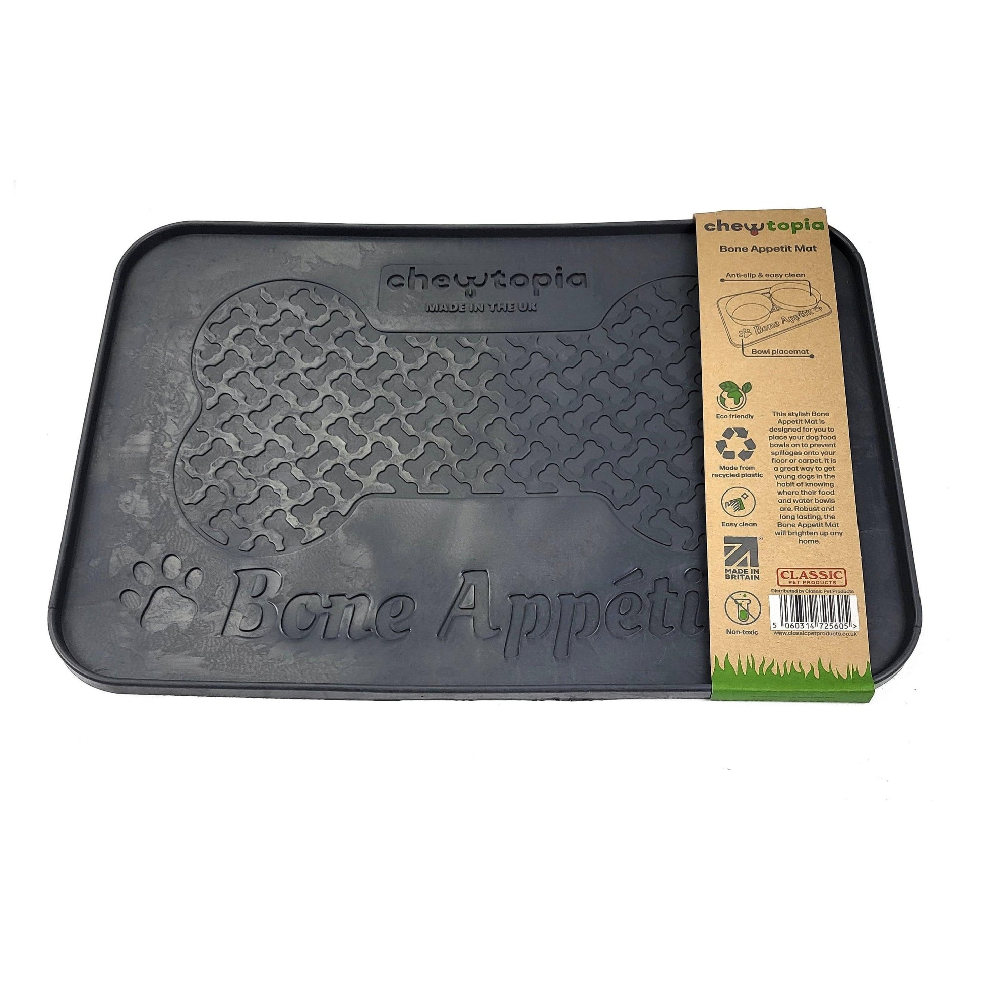 Chewtopia Bone Appetit Feed Mat x3 | Luxury Home Accessories | Heulog Glow