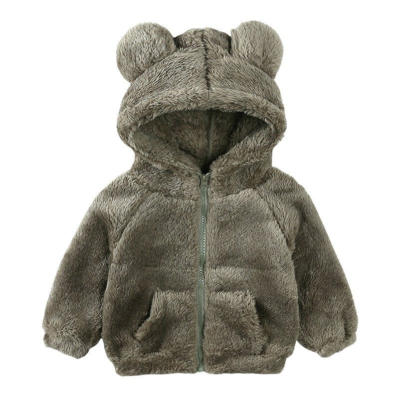 Children Berber Fleece Coat Children's Clothing Cartoon Bear Boy Thickened | Luxury Home Accessories | Heulog Glow