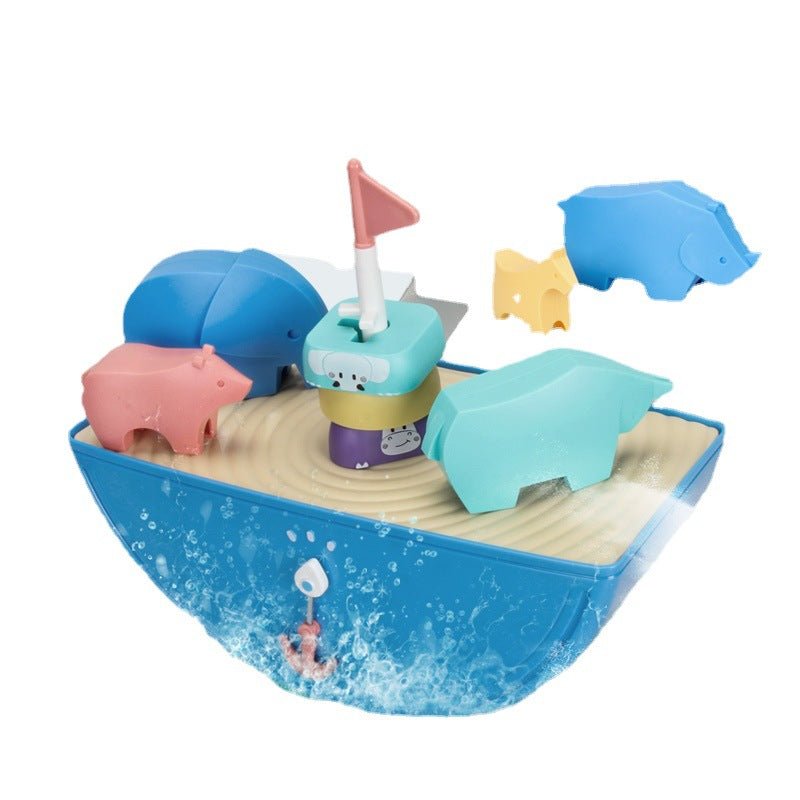 Children's Early Education Fun Balance Boat Rotating Jenga Educational Toys | Luxury Home Accessories | Heulog Glow