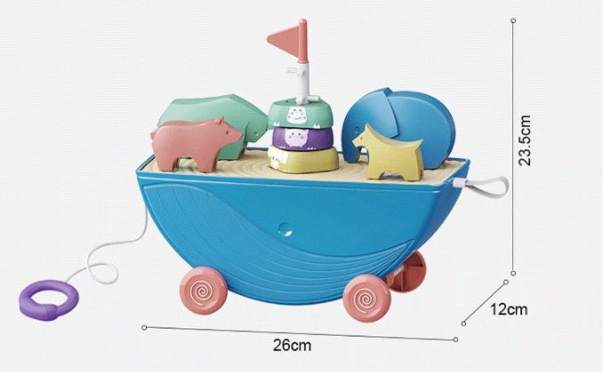 Children's Early Education Fun Balance Boat Rotating Jenga Educational Toys | Luxury Home Accessories | Heulog Glow