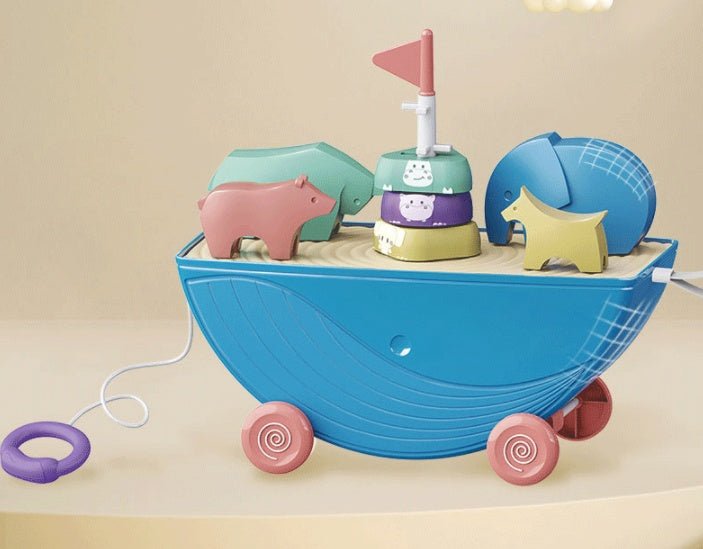 Children's Early Education Fun Balance Boat Rotating Jenga Educational Toys | Luxury Home Accessories | Heulog Glow
