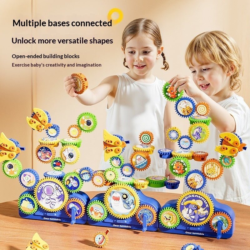 Children's Electric Building Blocks Variable Gear Rotating Assembly Puzzle Toy | Luxury Home Accessories | Heulog Glow
