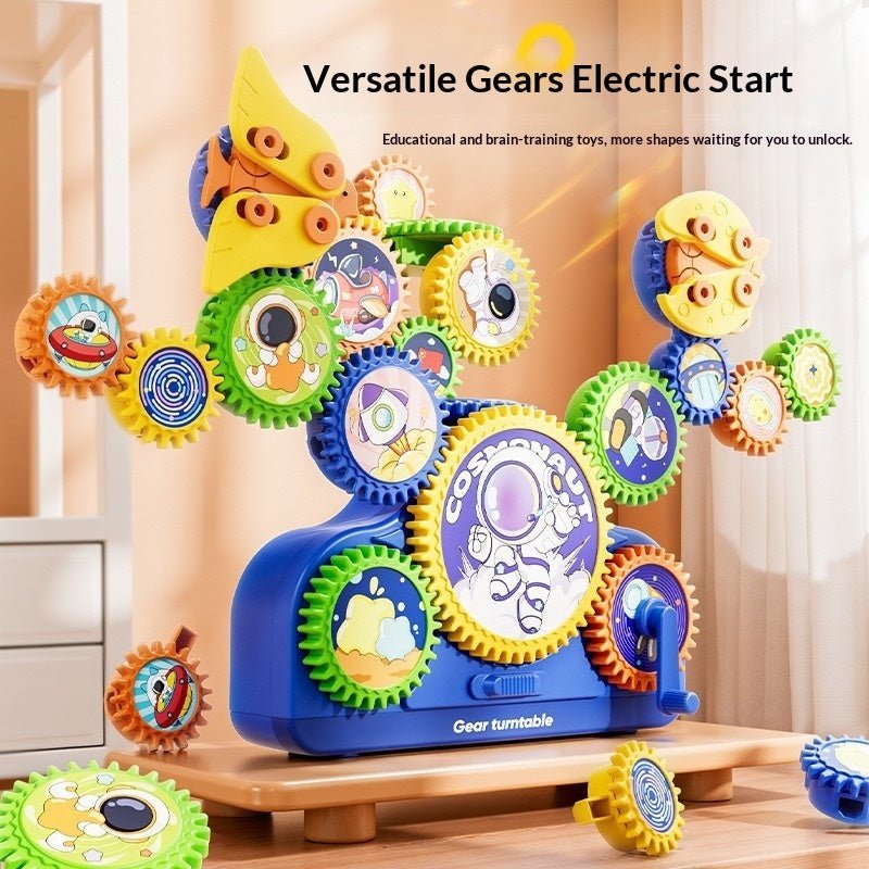 Children's Electric Building Blocks Variable Gear Rotating Assembly Puzzle Toy | Luxury Home Accessories | Heulog Glow