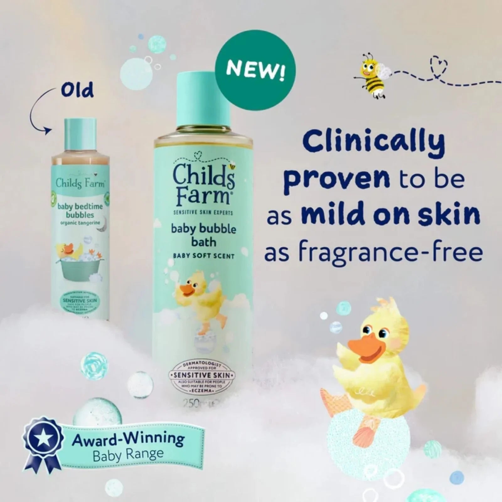 Childs Farm Baby Bubble Bath 250ml | Luxury Home Accessories | Heulog Glow