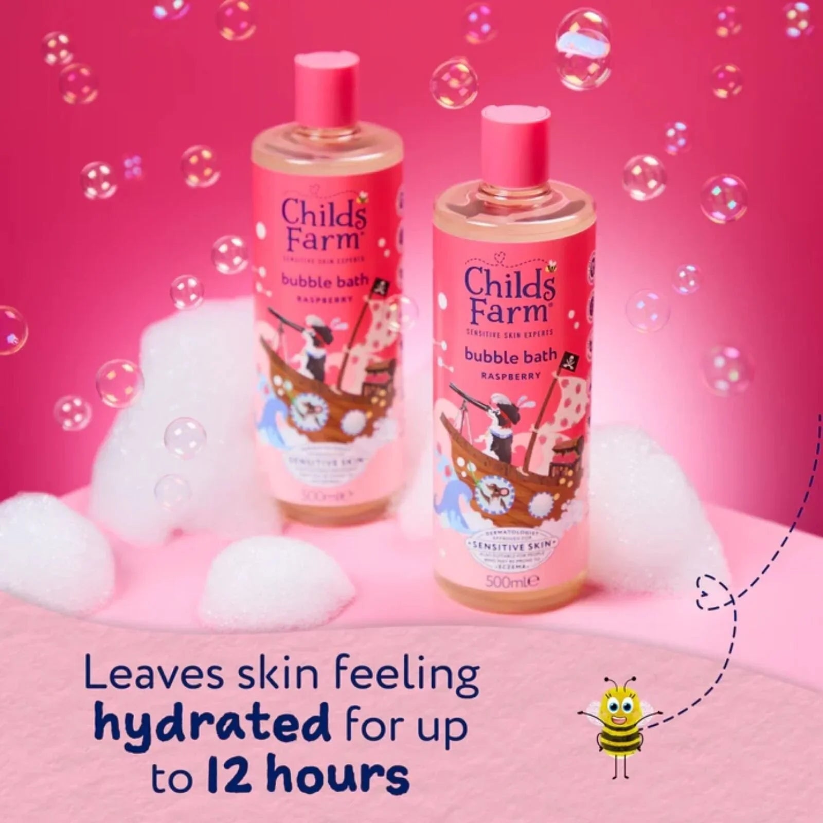 Childs Farm Bubble Bath 500ml - Raspberry | Luxury Home Accessories | Heulog Glow
