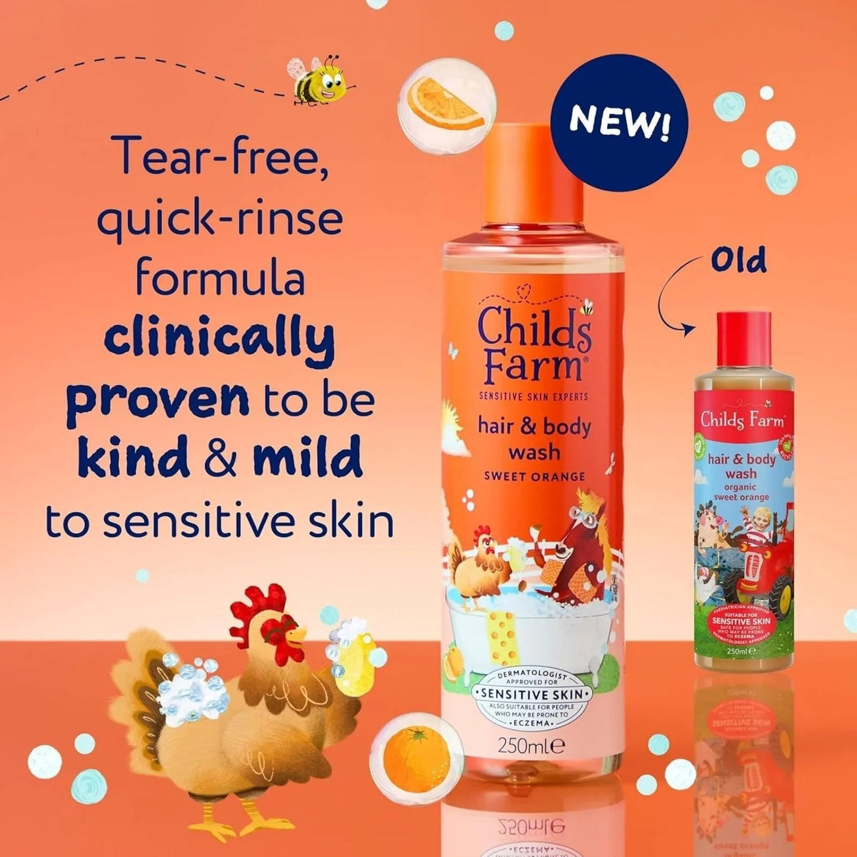 Childs Farm Hair & Body Wash 250ml - Sweet Orange | Luxury Home Accessories | Heulog Glow