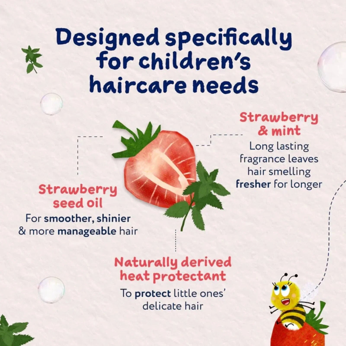 Childs Farm Tangle Taming 3-in-1 Hair Detangler 100ml - Strawberry & Mint | Luxury Home Accessories | Heulog Glow