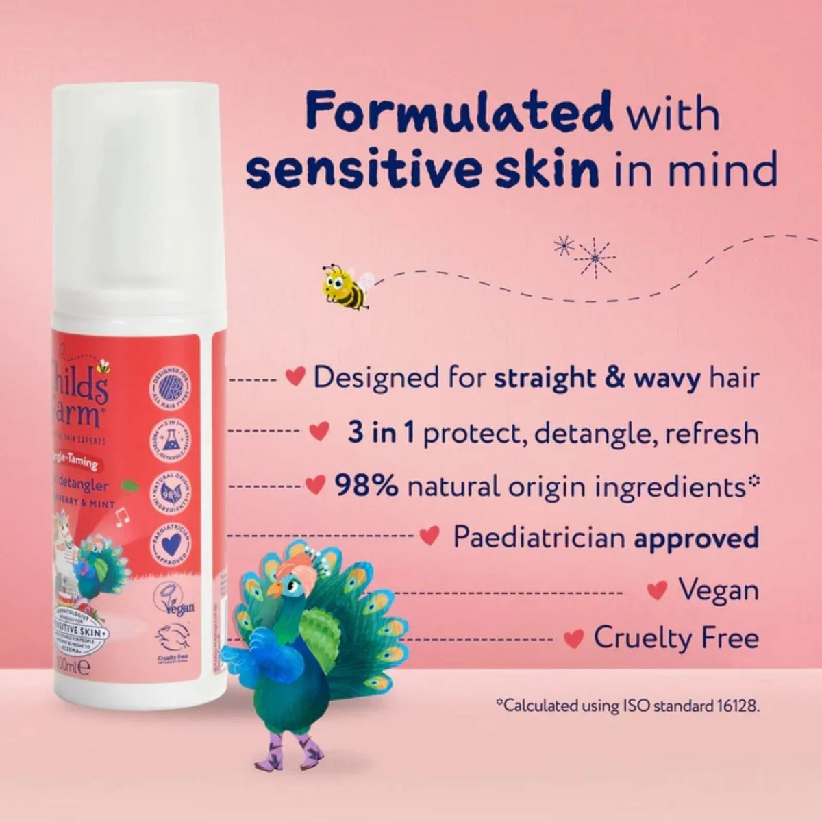Childs Farm Tangle Taming 3-in-1 Hair Detangler 100ml - Strawberry & Mint | Luxury Home Accessories | Heulog Glow