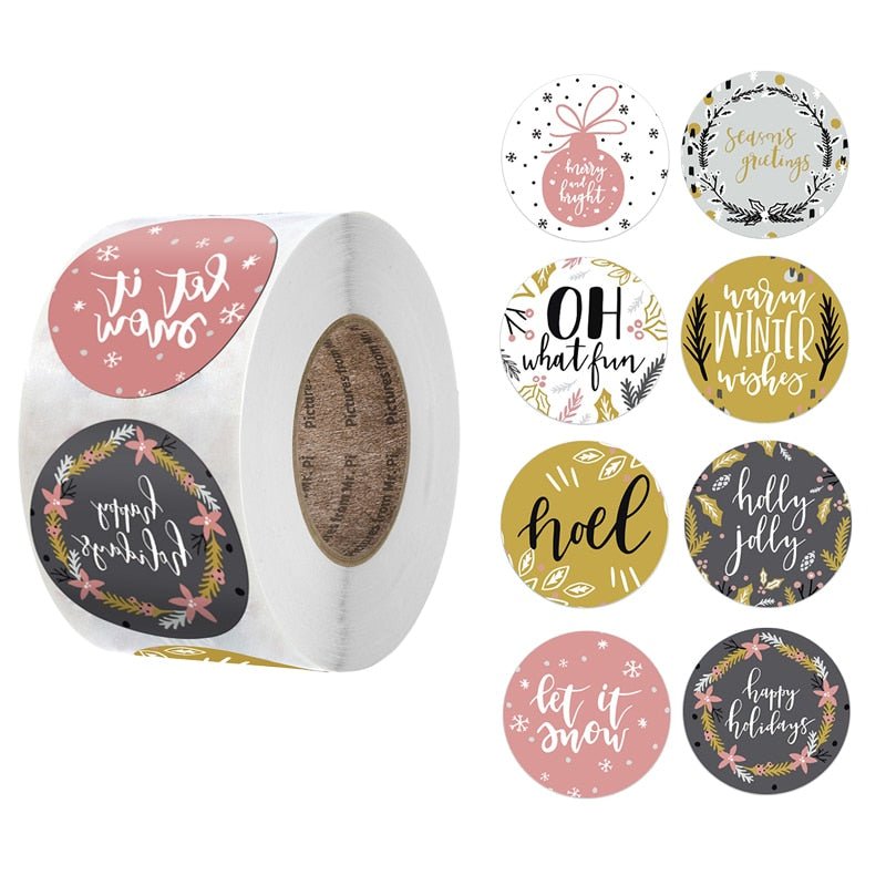 Christmas Day Decoration Gift Series Sticker Label | Luxury Home Accessories | Heulog Glow