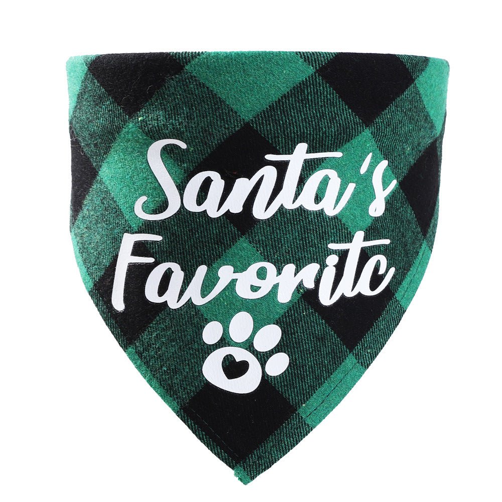 Christmas Pet Saliva Towel DIY Dog Triangle | Luxury Home Accessories | Heulog Glow