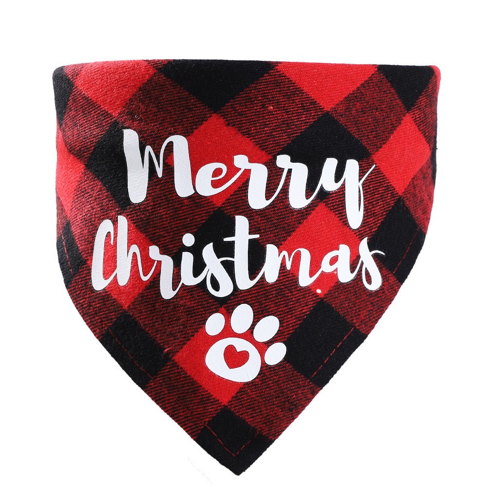 Christmas Pet Saliva Towel DIY Dog Triangle | Luxury Home Accessories | Heulog Glow