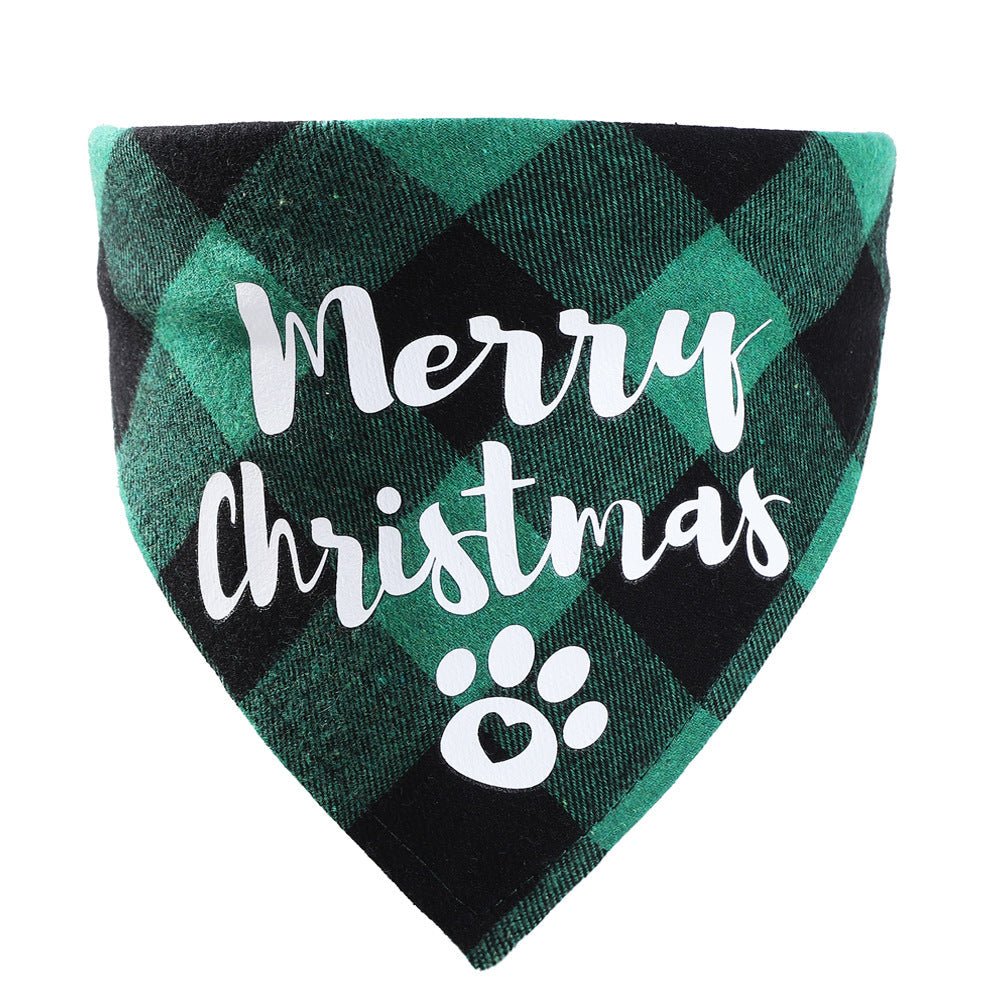 Christmas Pet Saliva Towel DIY Dog Triangle | Luxury Home Accessories | Heulog Glow