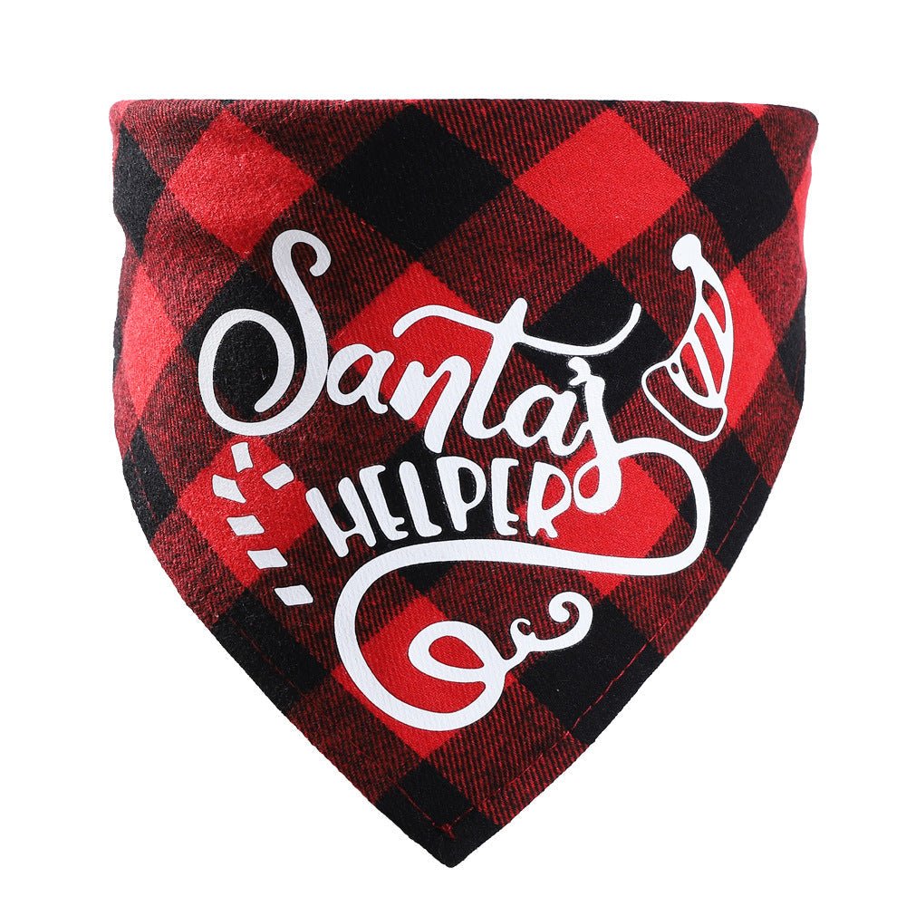 Christmas Pet Saliva Towel DIY Dog Triangle | Luxury Home Accessories | Heulog Glow