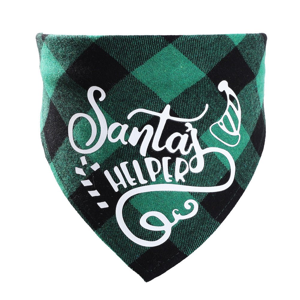 Christmas Pet Saliva Towel DIY Dog Triangle | Luxury Home Accessories | Heulog Glow