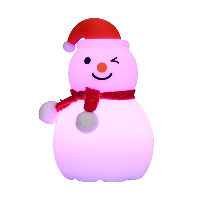 Christmas Snowman Night Light Silicone Bluetooth Audio Small Night Lamp | Luxury Home Accessories | Heulog Glow