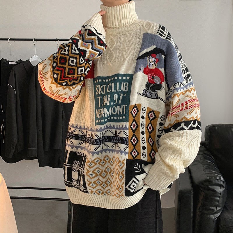 Christmas Sweater Men's And Women's Autumn And Winter High Collar | Luxury Home Accessories | Heulog Glow