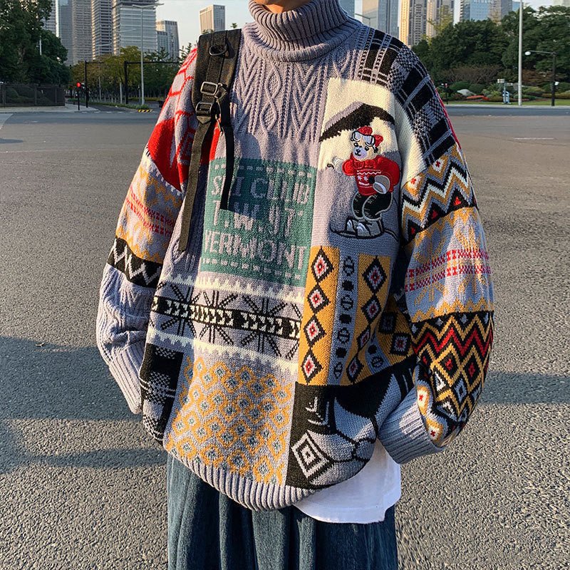 Christmas Sweater Men's And Women's Autumn And Winter High Collar | Luxury Home Accessories | Heulog Glow