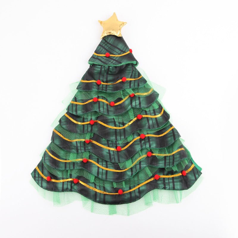 Christmas Tree Cape Pet Costume Cat Star Hat Small Clothes Suit | Luxury Home Accessories | Heulog Glow