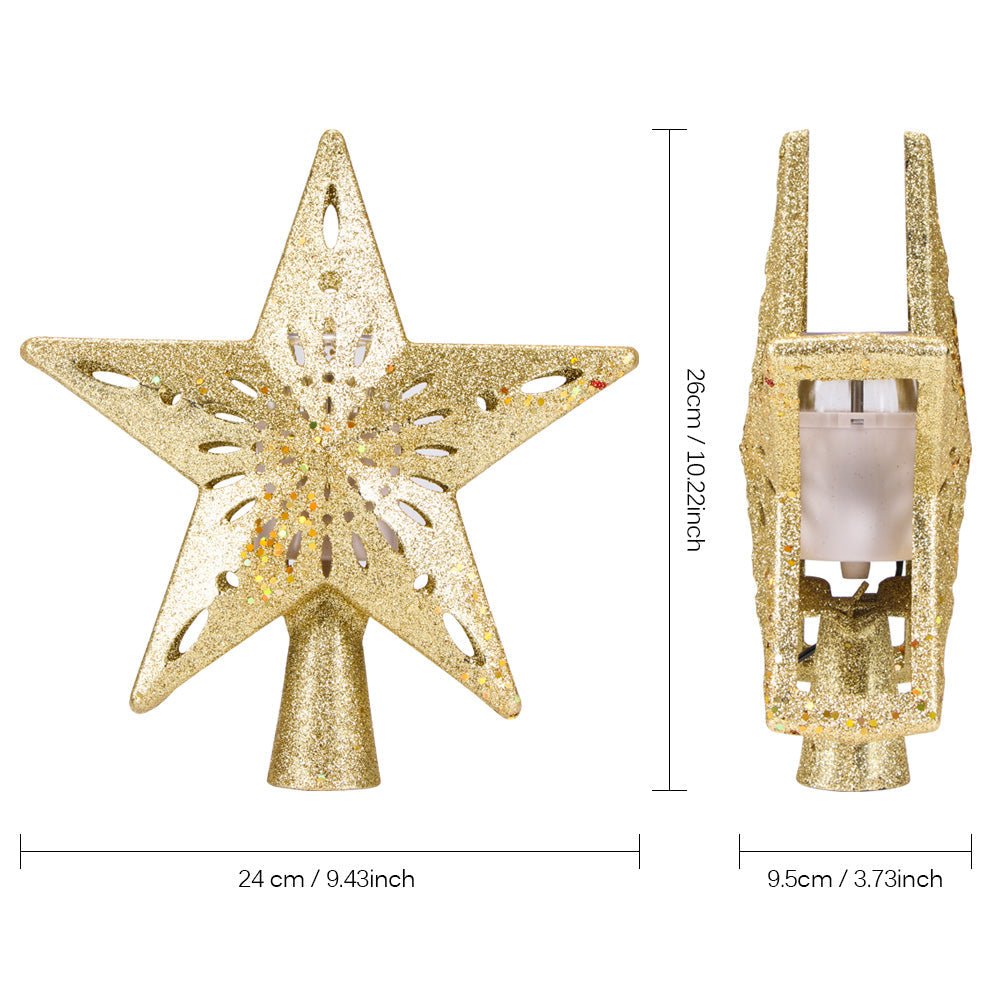Christmas Tree Top Light Star Snowflake Shape LED Laser Projector Lights Christmas Tree Ornament | Luxury Home Accessories | Heulog Glow