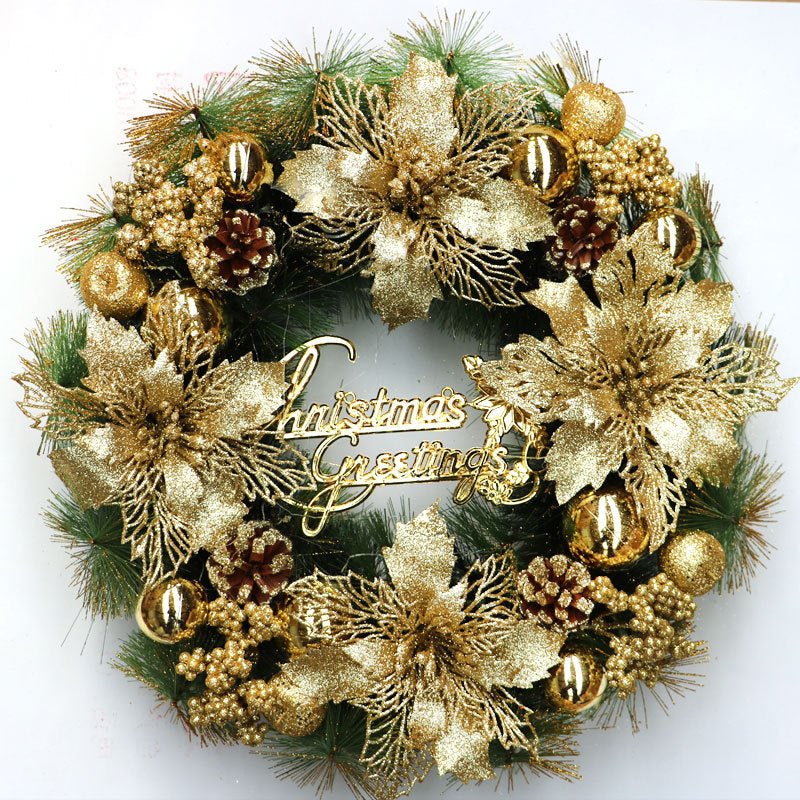 Christmas Wreath Door Hanging Decorations Festive Ornaments | Luxury Home Accessories | Heulog Glow