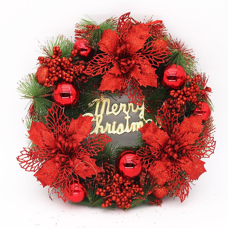 Christmas Wreath Door Hanging Decorations Festive Ornaments | Luxury Home Accessories | Heulog Glow