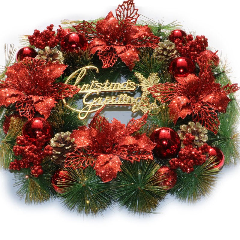 Christmas Wreath Door Hanging Decorations Festive Ornaments | Luxury Home Accessories | Heulog Glow