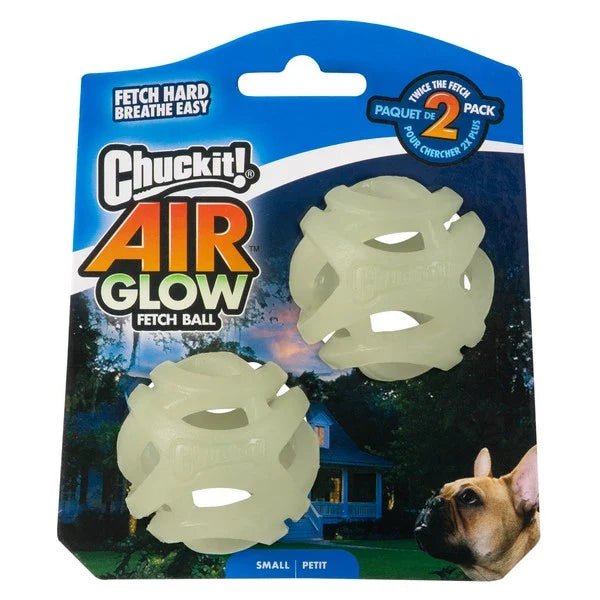 Chuckit! Air Glow Fetch Ball Small 2pack | Luxury Home Accessories | Heulog Glow