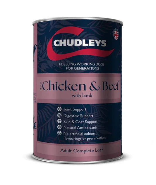 Chudleys Chicken & Beef with Lamb Wet 12x395g | Luxury Home Accessories | Heulog Glow